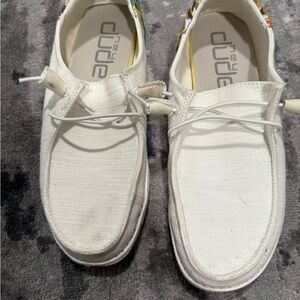 Hey Dude womens White Casual Shoes